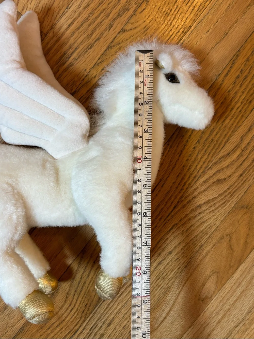 Early 1990s Gund White Pegasus Horse plush Hansa? 1992 Vintage HTF Animal